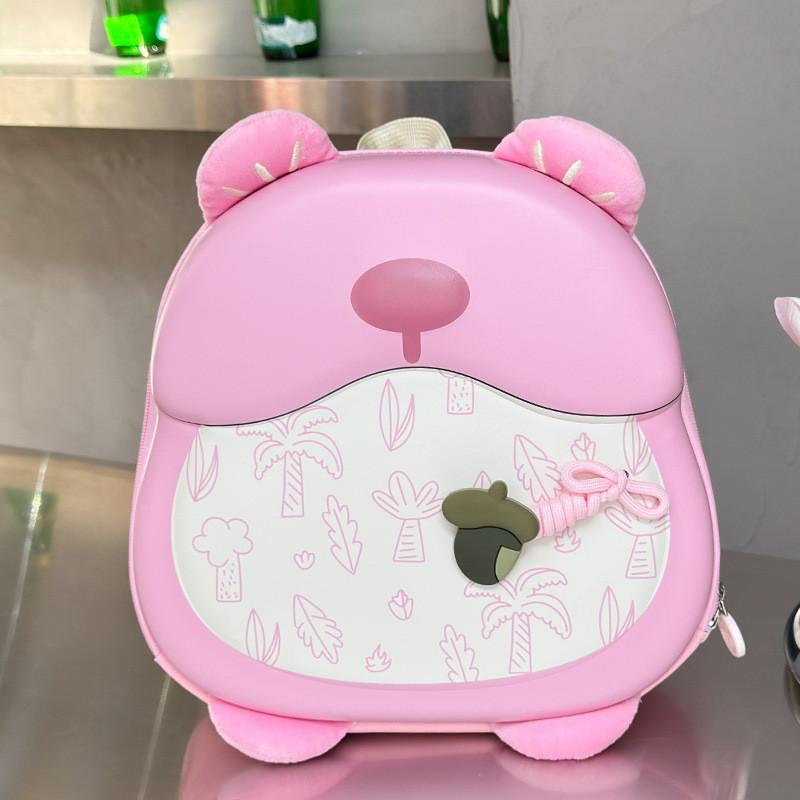 Cartoon Backpack Bear Kidss Hard Shell Schoolbag Fashionable Backpack Versatile