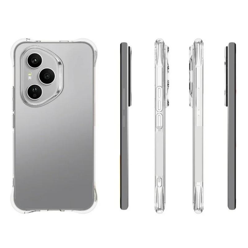 For Honor 400 Pro 5G (Global) Clear TPU Case WANLONFENG TM Series 2.0mm Phone Back Cover