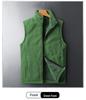 Men's Plus Size Fleece-Lined Vest with Stand-Up Collar - Autumn/Winter Style