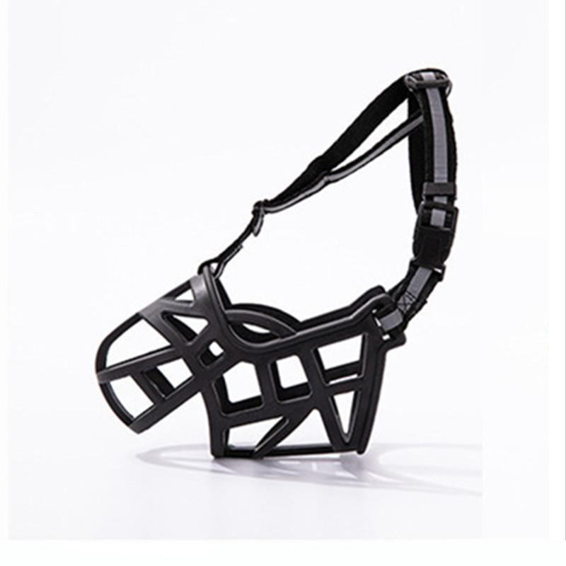 Adjustable Dog Muzzle Soft Silicone Breathable Mesh Strong Basket Small Large Dog Mouth Muzzles Pet Training Dog Supplies