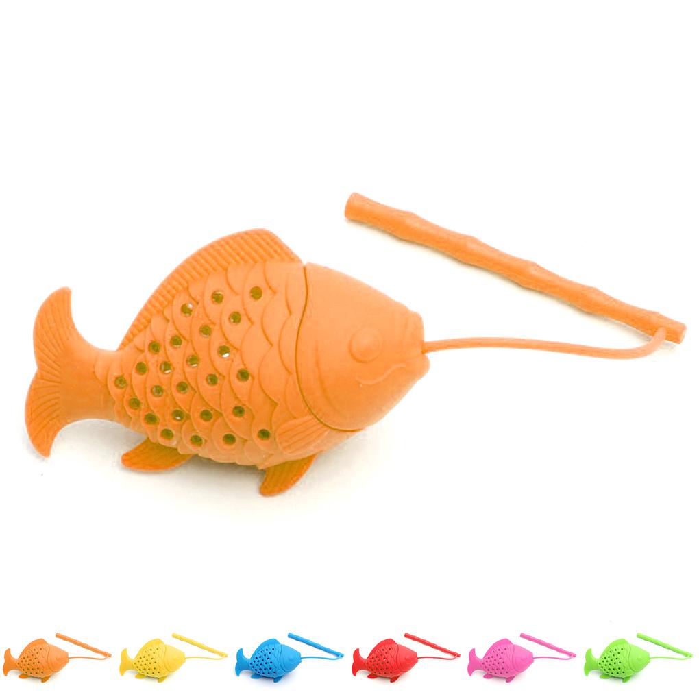 Guter Fisch-Tee-Infuser für losen Tee, Kräutersieb, Sicherer Silikon-Diffusor