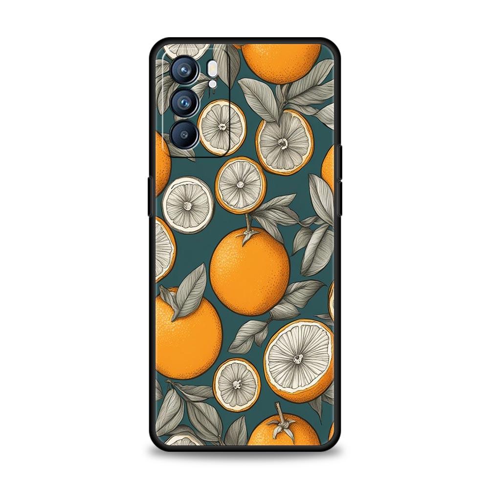 

Summer Fresh Fruit Lemon Print Phone Case For Oppo Reno 13 12 11 10 7 F Find X5 X6 A98 A80 A79 A78 A57 A54 A31 A17 Pro Soft TPU Oppo A17