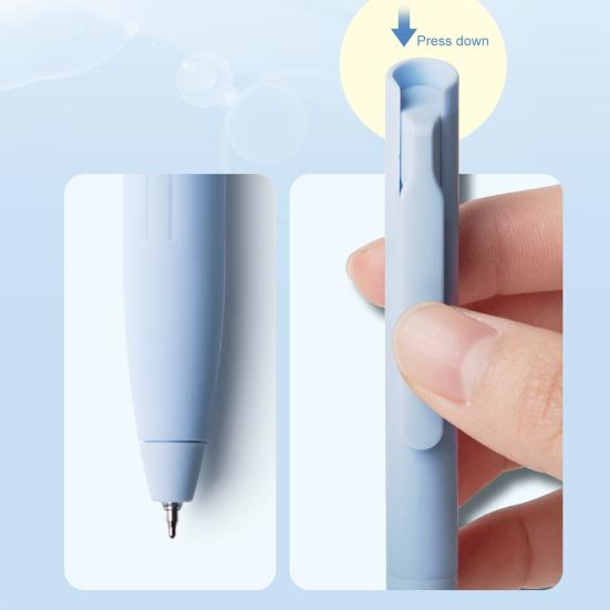 6 Stück Farbige Gelstifte Rutschfester Komfortgriff Feine Spitze Schnelltrocknend Verschmiert nicht Sanftes Schreiben 0,5 mm Notizenmachen Einziehbar Gel