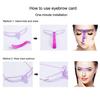 8Pcs Eyebrow Stencils Brow Rulers Professional Grooming Drawing Card Guides