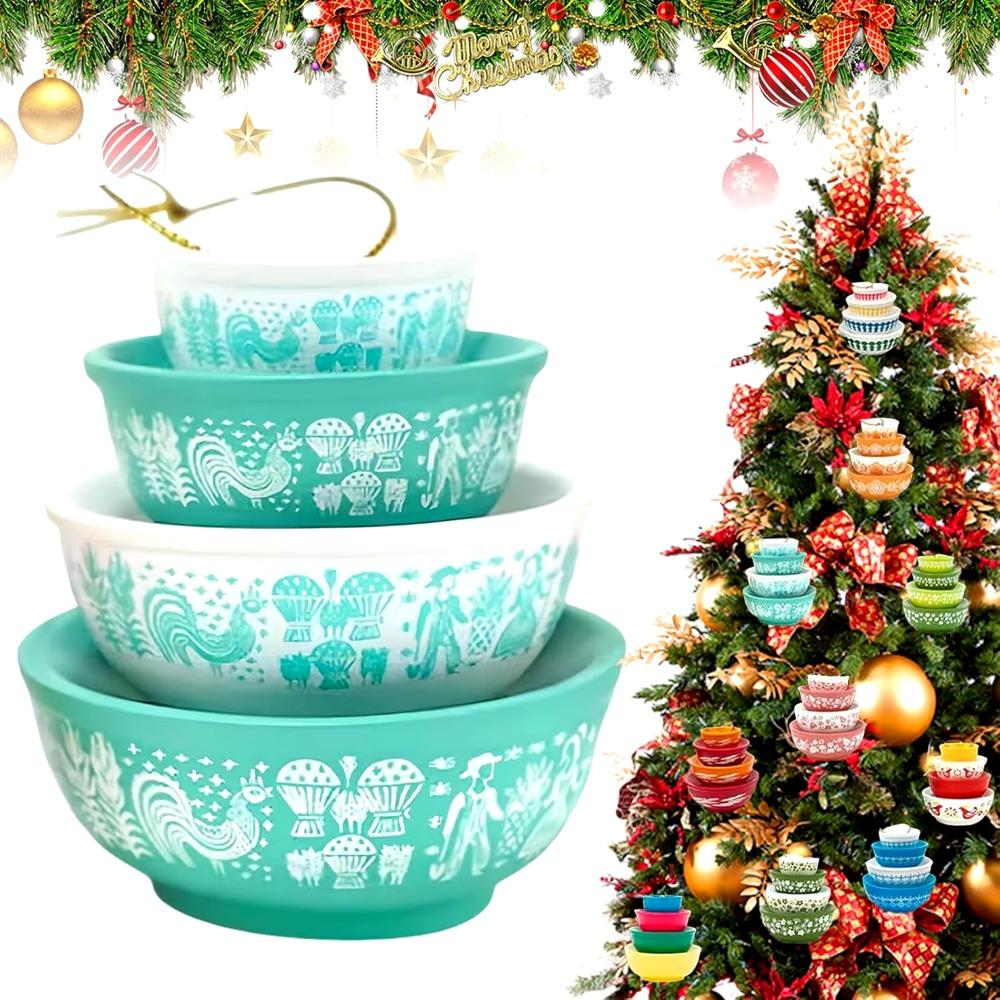 

Miniature Christmas Stack Bowl Cartoon Christmas Tree Ornament Stack Bowl Pendants Christmas Style 5