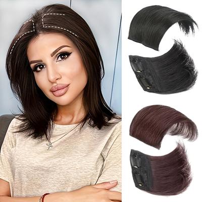 Syntetisk Hårpute Patch Glatt og Fluffy Clip-In Hårforlengelser Usynlige Hårstykke Pute Legger Hårvolum For Kvinner Daglig Bruk