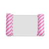 Portable Foldable Water Hammock with Net Backrest Floating Water Bed Inflatable Striped Swimming Pool Mattress Pool Party Toy