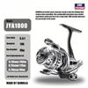 New Electroplated One-Way Seamless Spinning Reel CNC Spool Full Metal Swinging Lightweight Long Distance Fishing Reel with 6+1 Roller Bearings