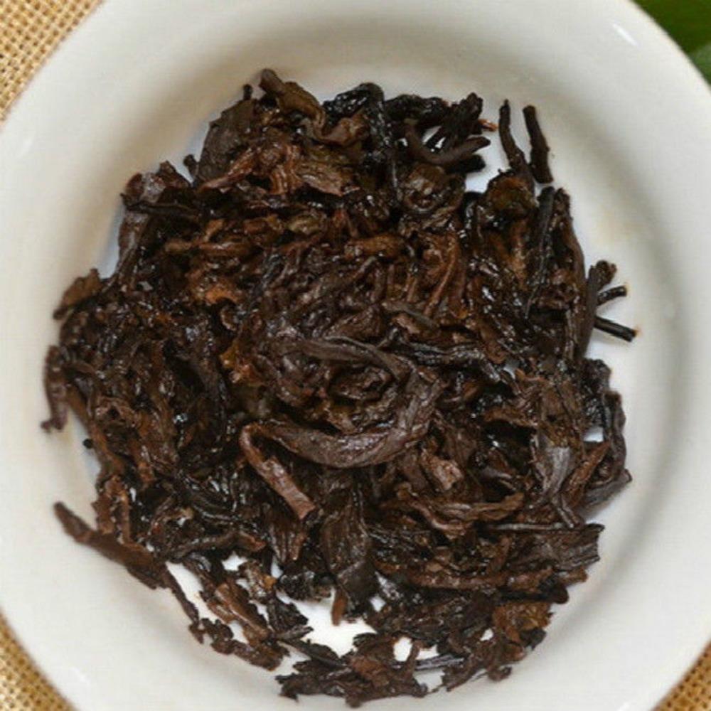357g TAETEA Nian Ripe Pu-erh Tea Menghai Dayi Authentic Green Food Premium