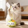 Wobbling Cat Toy Interactive Cat Wand Toy with Feathers Bells Catnip Ball Track Ball Toy for Cats Anxiety Relief Solo Entertainment