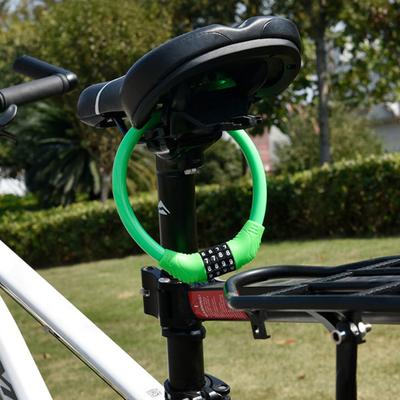 High-Security Bicycle Combination Lock Shear-Resistant Steel Cable Alloy Cylinder Ultimate Protection Mountain Bike Lock