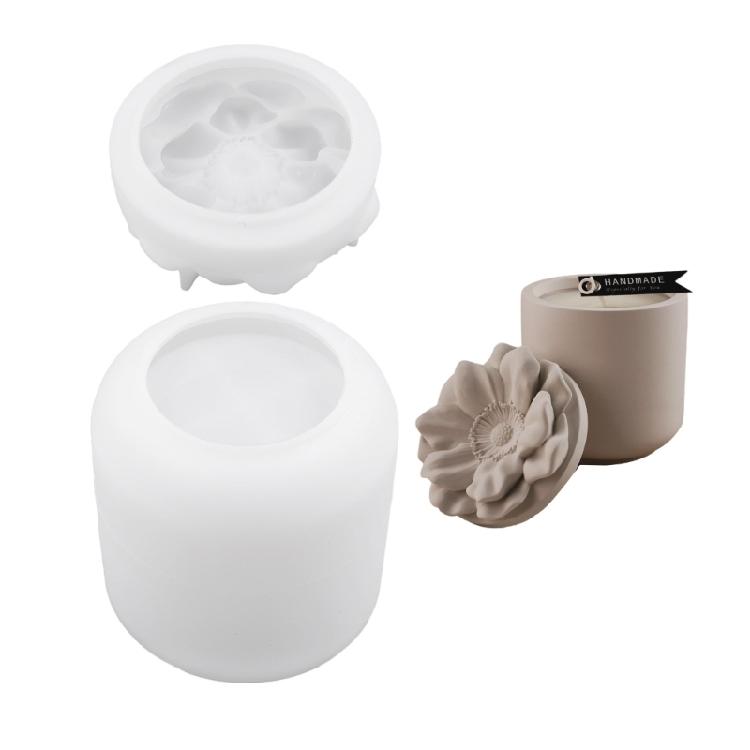 

Versatile Flower Sturdy Silicone Mould for Epoxy Resin Castes Portable for Making Unique Jar and Artistic Dishes