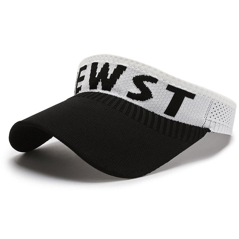 Women's Summer Empty Top Hat Knitted Hat Outdoor Sports Cap Sunshade Sunscreen Spring Summer Peak Cap Sun Visor Hats
