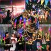 10PCS Sponge Glow Stick Light Up Neon Fluorescent LED Flashing Bar for Event Support and Cheer Night Party Light Stick
