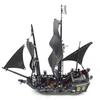 Caribbean The Black Pearl Pirate Ship Model Set Building Kits Bricks Toys No Box