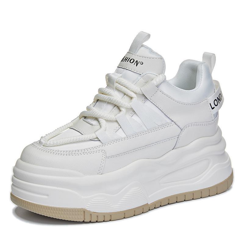 Inner heightening new spring and autumn thick-soled ins sports and leisure shoes A 34 белый