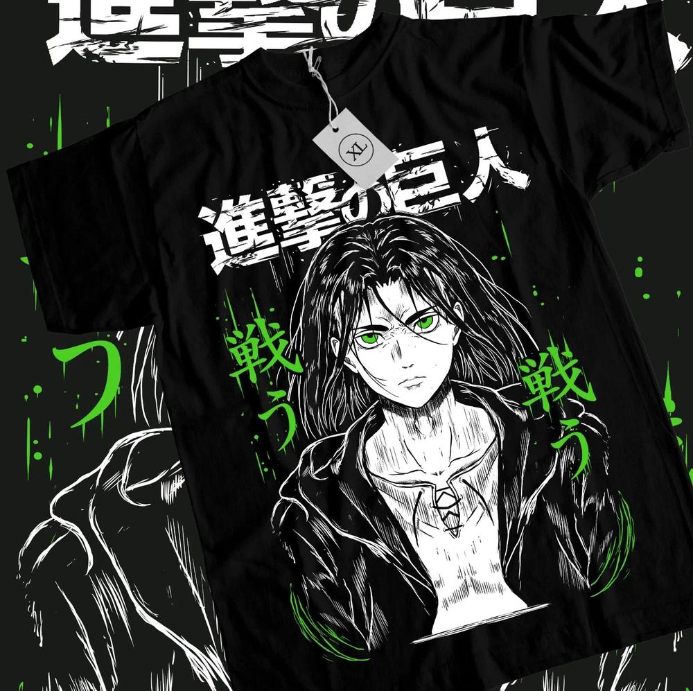 Eren Yeager TShirt Attack On Titan Anime Unisex 2 S