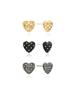 Vintage Hollywood Quilting Heart Earrings_Vh239Oea005B