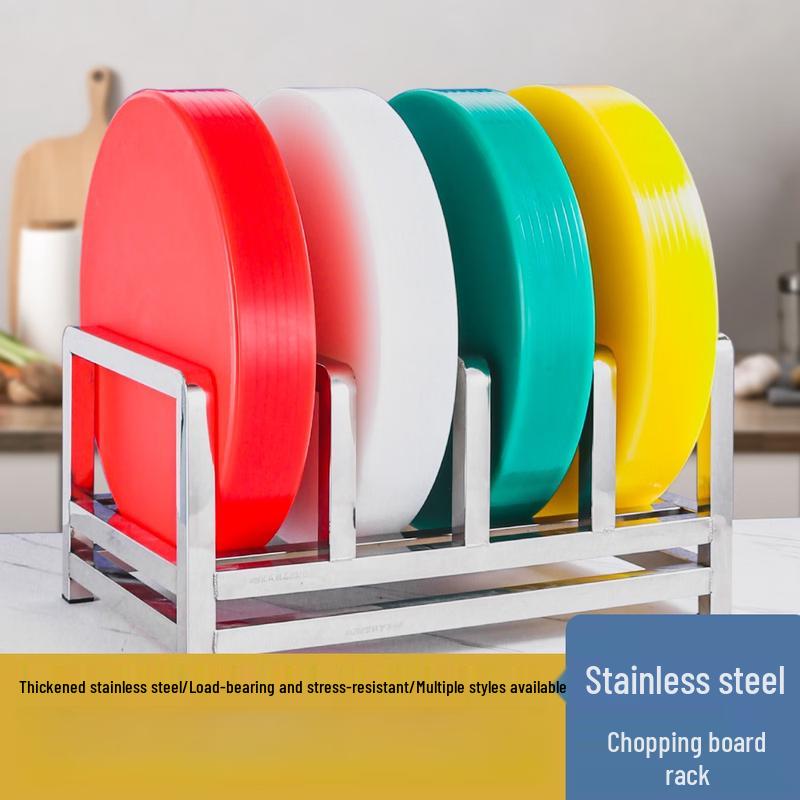 Countertop 3-Slot Thickened Plastic Cutting Board Rack