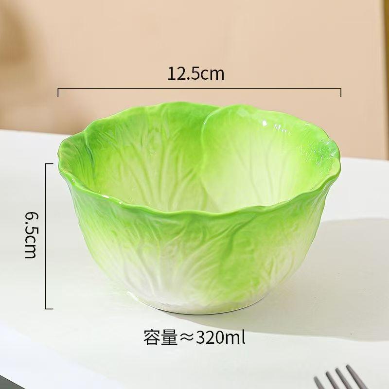 

Cabbage Ceramic Dessert Bowl Rice Bowls Soup Plate Dining Plate Fruit Plates Salad Bowl Noodle Bowls Snack Plates Dim Sum Dish