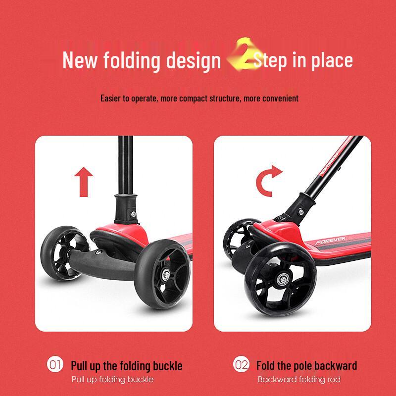 FOREVER Kids 3-Wheel Flashing Scooter