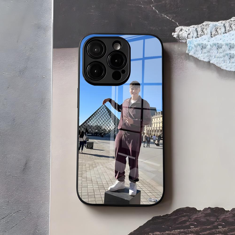 RAPPER K-Kid Yugi Phone Case For IPhone 17 Air 16 E Pro Max 15 14 13 Mini 12 Pro 11 Max Plus Black Glass Cover