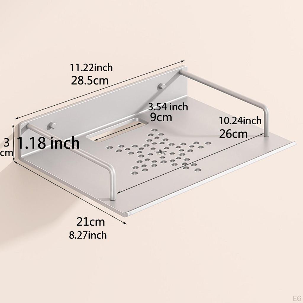 Hanging Shelf for Wall Mount DVD Player Game Storage