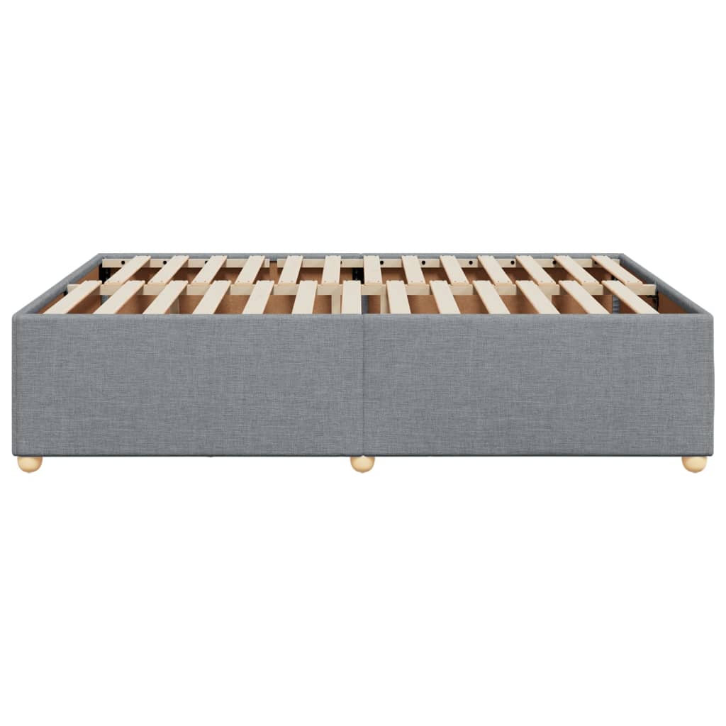 Vidaxl Bed Frame Without Mattress, Light Gray, 140X200 Cm, Upholstered