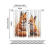 2 pcs   filtering curtains (excluding rods   non-movable   without batteries) Mama Fox And Little Fox for use in bedrooms and