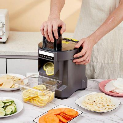 Cortador de Verduras Multifuncional Eléctrico para Uso Comercial y de Comedor: Máquina para Cortar en Dados, Cubos y Rodajas