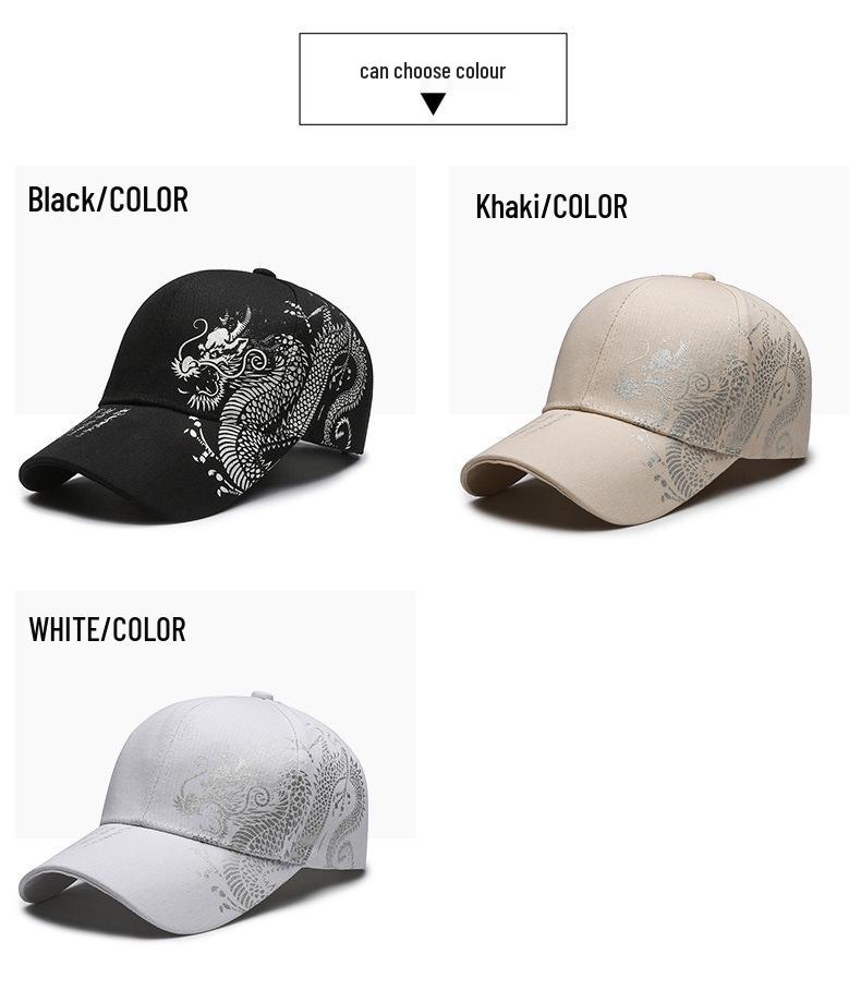Unisex Spring/Autumn Dragon Art Baseball Cap - Chinese Style
