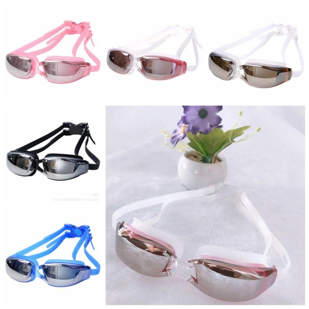 

Transparent Swim Glasses Waterproof Plating Swimming Glasses Swimwear Eyewear Water Sports чорний