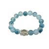 Original natural white crystal, ink blue chalcedony, aquamarine bracelet, lace, ice-clear, high-end feel, hand accessory