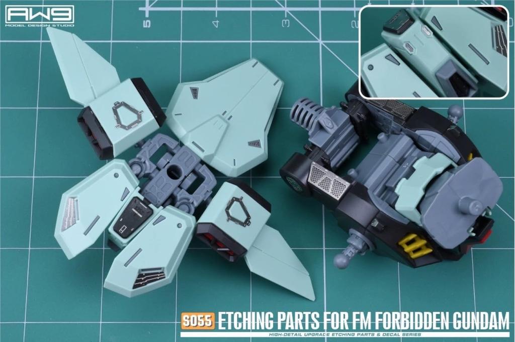 FULL MECHANICS Forbidden Gundam Metal Parts with Decals 1/100 Detail-Up High-Quality Water-Transfer [Used]
