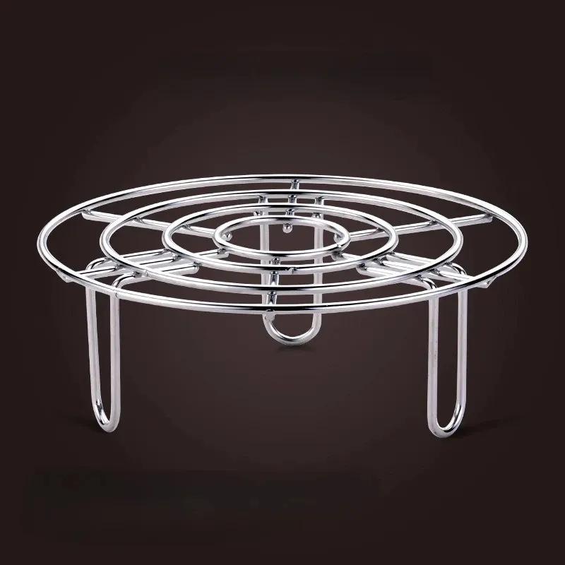 Stainless Steel Steamer Rack Heavy Duty Round Durable Pot Pan Pressure Cooker Trivet Kitchen Cookware Accessories Steamer Liner