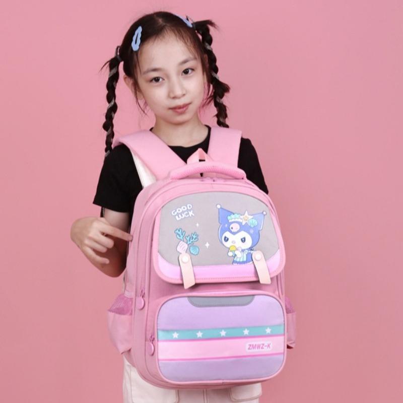 Elementary school bags Boys and girls cartoon breathable backpack 123rd to 6th grade spine protection burden reduction children's backpack