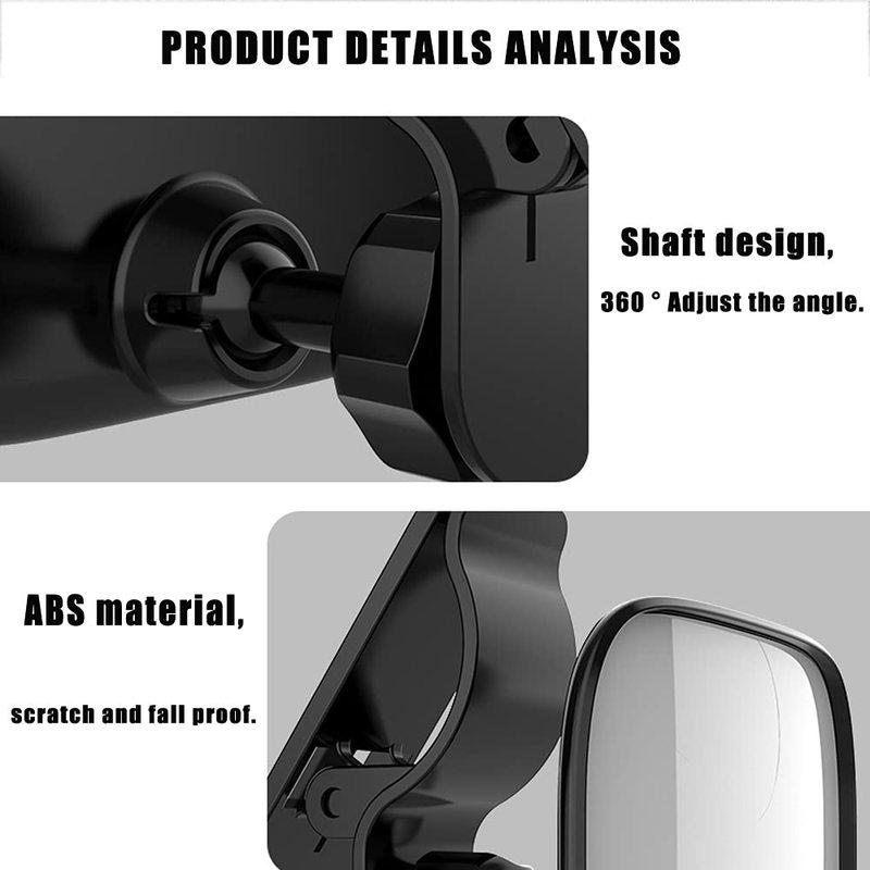 Car Back Seat Convex Rearview Baby Mirror Mini Children Rear View Adjustable Clip-On Kids Monitor Clip On Car or Truck Sun