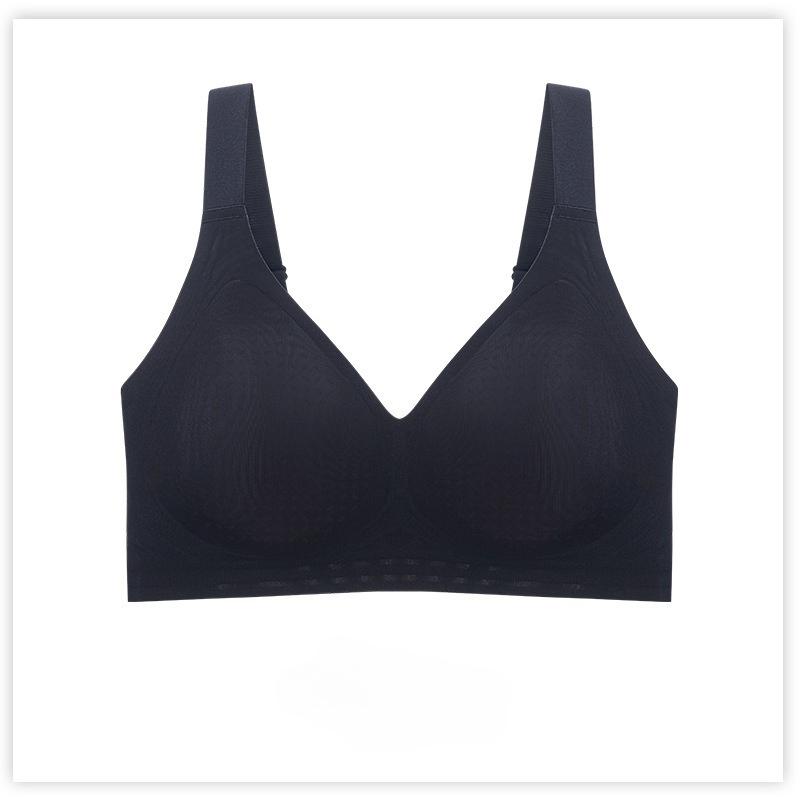 Summer Ultra Thin Seamless Plus Size Bra, Full Bust Minimizing Side Support Anti-Sagging Sports Comfortable Lingerie