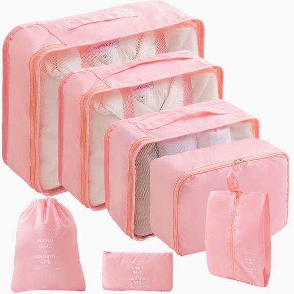8-Piece Travel Clothing Storage Bag Set