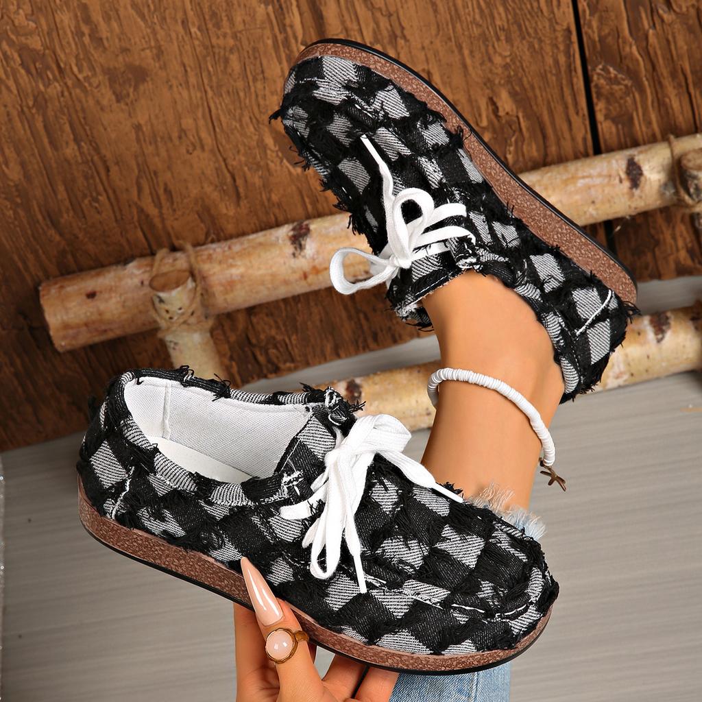 Women's Large-size Spring-autumn New Low-heeled Round-toe Single Shoes - Simple and Elegant
