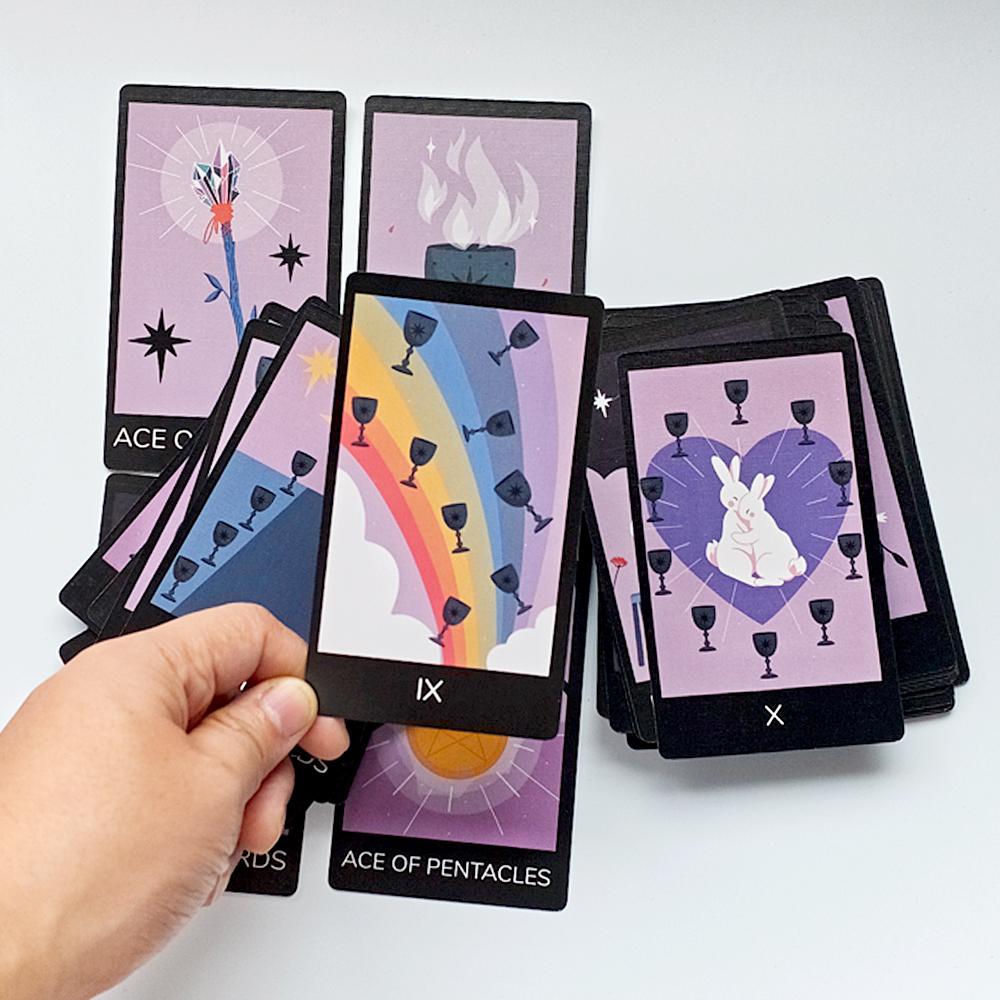 78 Pcs Cards 12*7cm Sabotage Tarot - Feminine Mystique Deck In Rigid Box, Printed On 350GSM Double-embossed Cardstock