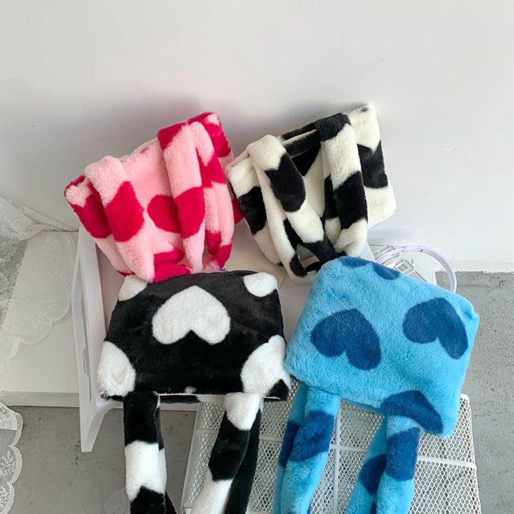 

Плюшевые сумки на запястье большой вместимости. Плюшевая пушистая сумка на плечо. Новая плюшевая сумка для подмышек для девочек.