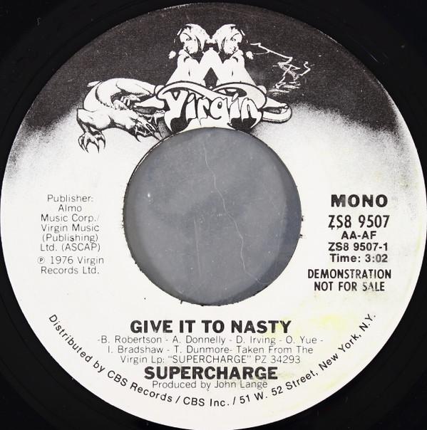 

7inch Record SUPERCHARGE - Give It To Nasty ZS89507 Virgin 1976 US Soul/Funk Used