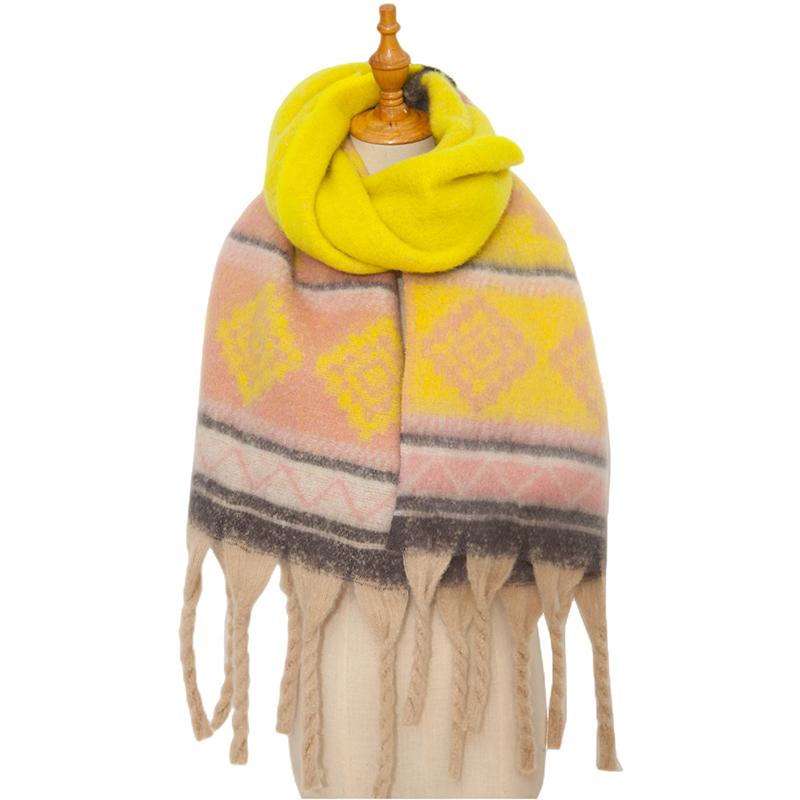 New Imitation Cashmere Women Scarf Winter Preppy Style Tassel Pashmina Mujer Female Foulard Bufanda Long Thick Wrap Shawl