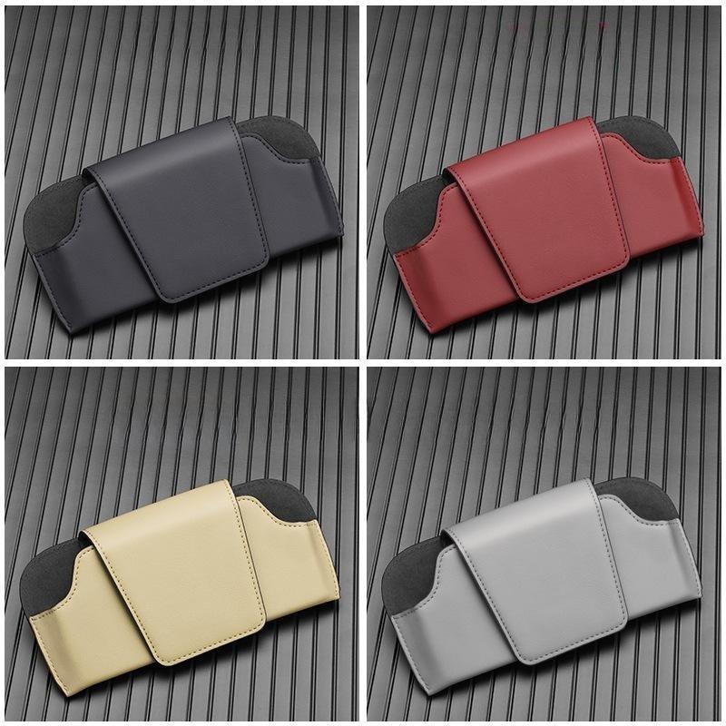 Auto Eyeglasses Storage Box Garage Hand Tools Car Sun Visor Glasses Holder Premium Sunglasses Case Clip Organizer