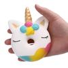 Jumbo Kawaii Einhorn Donut Squishy Kuchen Brot Squishies Cremeduft Langsam aufsteigendes Quetschspielzeug Kinder Weihnachten Geburtstag Geschenk 13*9 CM