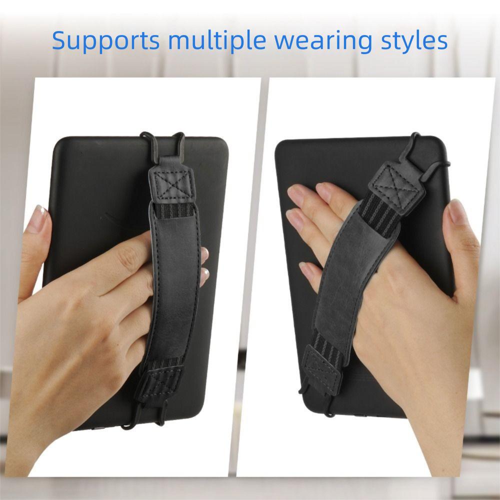 Leather Tablet Hand Strap Elastic Anti Drop EReader Holder Universal Anti-Slip for Kindle/iPad/Kobo/Sony/Pocketbook/Lenovo