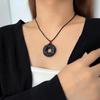 Yuanbao Pixiu Jade Pendant Necklace for Couples: White Jade Color, Safe Knot, Wealth Attraction