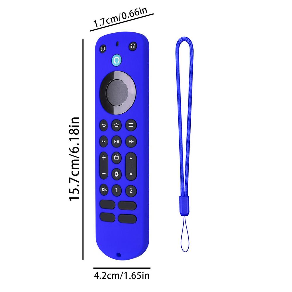 Silicone Remote Contro Case ForAlexa Voice Remote Pro Smart TV Accessories Shockproof Non-slip Protective Cover Remote Shell