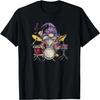 Drummer Drums T Shirt Rock Dog Punk Snare Gift Girly